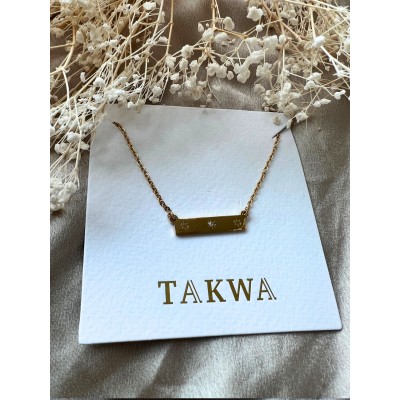 Necklace plate Gold color